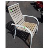 Group of four patio chairs