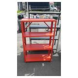 Metal shelving unit 46" tall