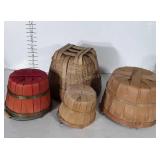 Baskets. 4 total 3 splint Gardening style with