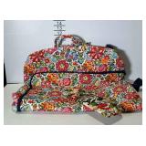 VERA BRADLEY travel suiter and bonus protective
