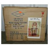 Shaving stand with mirror, towel racks and candle