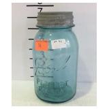 Ball Canning Jar. Quart blue glass No. 41 Jar