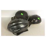 Three Safety Helmets, bike type Adult Sizes it