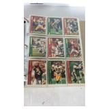 Binder of sport cards