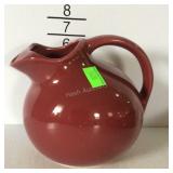 Red pottery pitcher