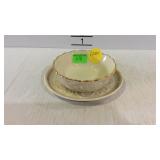 2-pcs Lenox - 6" dish, and 4-1/2" bowl