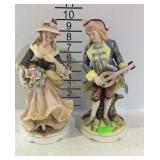 Bisque figures, pair of