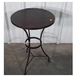 Accent Stand, having wrought iron leg set with