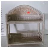 Wall Shelf, wicker 17" bathroom style