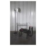 4pc Housewares Group. Floor Lamp shade has