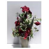 Haeger vase with everlasting flowers