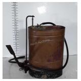 Vintage Copper Backpack Sprayer Tank. No nozzle