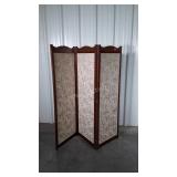 Dressing Divider Screen 3 nice fabric lined