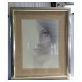 Framed picture of lady
