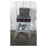 Industrial Index File Drawer Organizer sits on