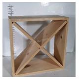 Pine Wine Cellar Bottle Rack 20x20"