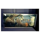 Light up Schafer beer advertising sign. 25" ×