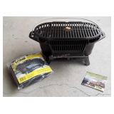 Lodge cast-iron Sportsman Grill with cover