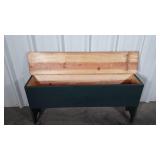 Painted pine storage Bench seat 49 long x 23"