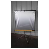 Projector Screen 38" wide gray background color