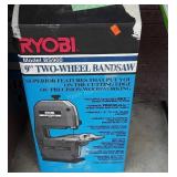 Ryobi model bs900 two-wheel 9in bandsaw, new in