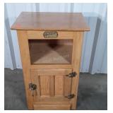 White Clad modern Oak Side Cabinet open storage