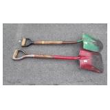 Two shovels