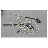 Two pressure washer nozzles