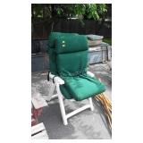 Poly outdoor chair with extra cushion
