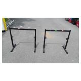 Two adjustable racks