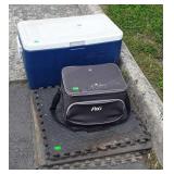Coolers and Rubber Floor Mats, Coleman blue