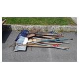 Tools Lot, misc used long handle tools, take,