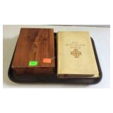 Cedar bible box, Jerusalem Bible, etc