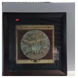 Framed map picture- Orbis Terrarum nova et