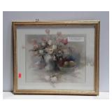 Framed floral print, let the beauty of the Lord