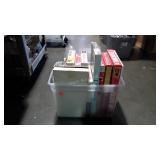 11 board games and shoe rack to hold them,  tank