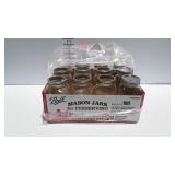 12 canning jars, both Ball and Mason