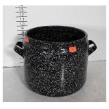 Speckled Enamel Ware Handled Kettle