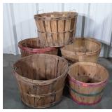 5 Gardening Baskets used but still working