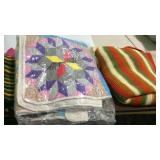 Group lot of throw blankets