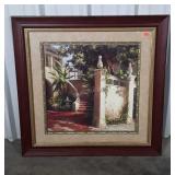 Designers framed Wall Print, Pineapple Court.