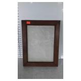 Plaster Mold Framed Wall Art. Has hairline crack