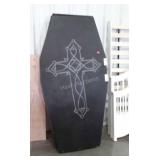 Halloween Decor Casket. Full size 40wx76" long