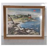 Framed Art Work. Inland Cove Reproduction from