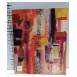 Acrylic paint collage by Laura R Davis