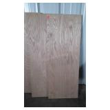 Three Plywood Sheets, nice interior quality wood.