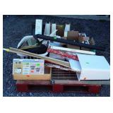 Skid lot, includes books, Christmas wrapping