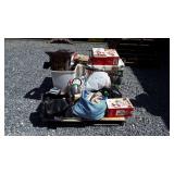Skid lot, includes Christmas decor, kids toys,
