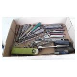 Flat of hand tools , spark Dr., drill bit,