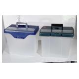 Six Notebinders with 2 portable File Boxes